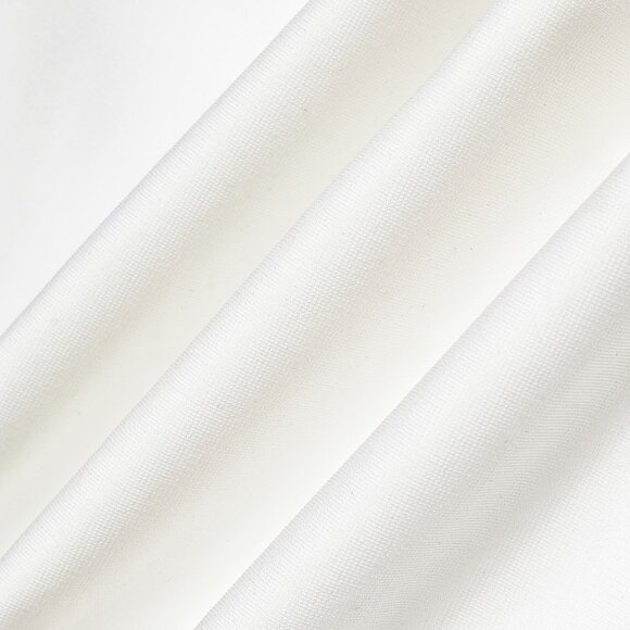 Glamorous Stretch White Jumpsuit Deep V Neck Bodysuit W/ Oversized Tulle Flower - Picture 5 of 7